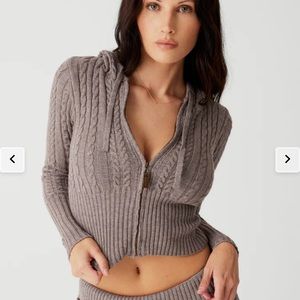 Aimee Cable Cloud Knit Sweater